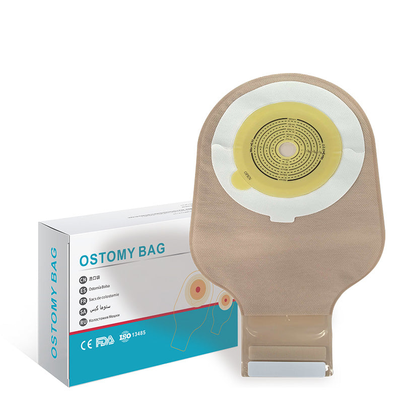 scibayear 30pcs 2 Piece Convex Colostomy Bags Drainable Pouches with Closure for Ileostomy Ostomy supplies