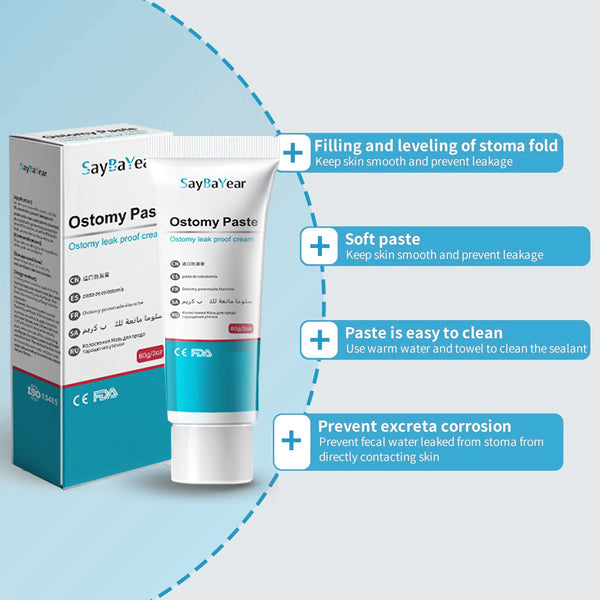 Stoma Leak-Block Paste – 60 g Instant Seal, Fills Creases & Stops Blow-Outs for 24-Hour Zero-Leak Confidence